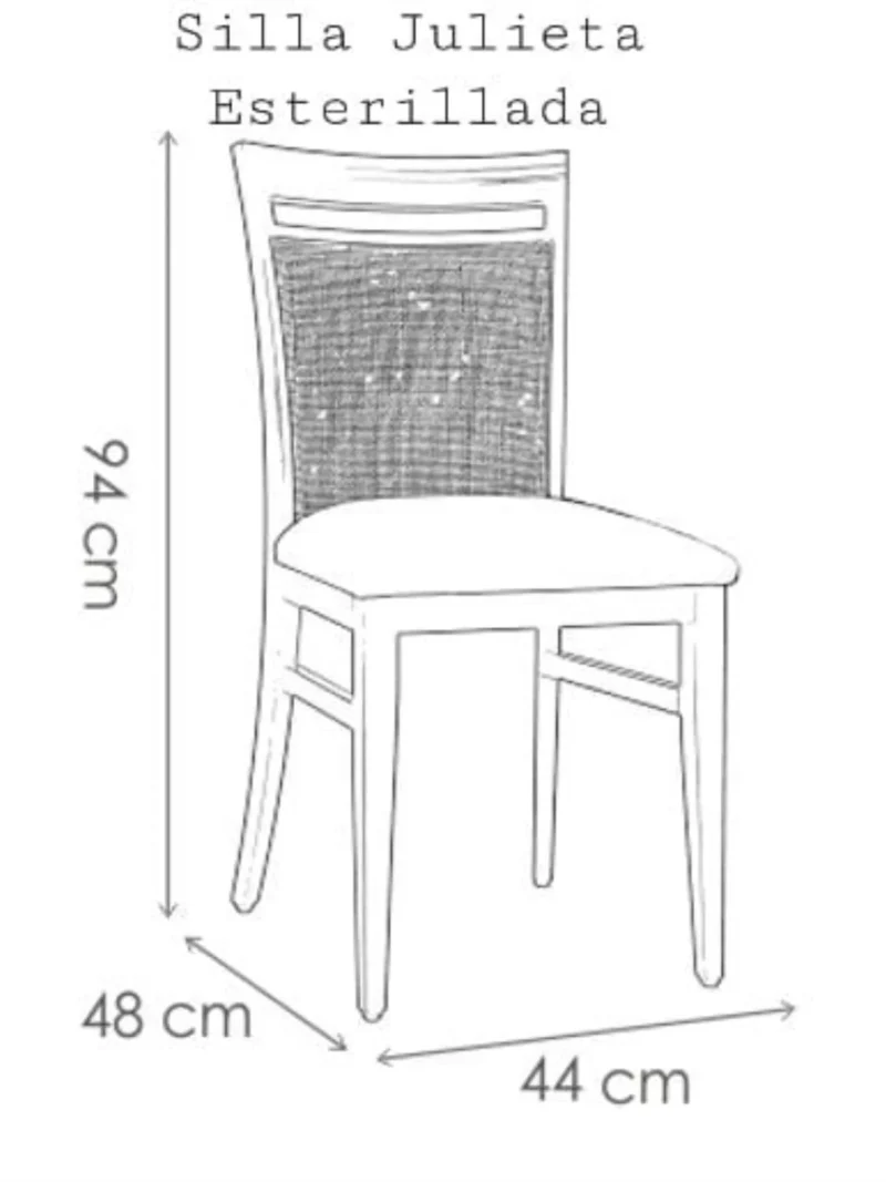 Silla Julieta Esterillada - Image 3